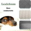 Lealchum Dog Car Seat for Medium/Large Dogs,2 Clip-On Safety Leashs for 2 Small Dogs,Removable and Washable Comfy Pet Car Seat,Easy to Install and Clean (Beige, Large)
