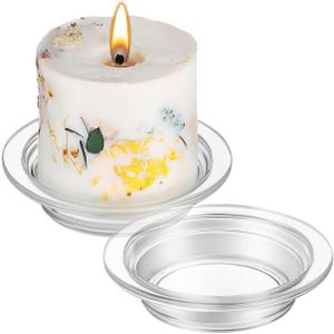 2 x Homoyoyo Replacement Wax Warmer Dish, 2Pcs Glass Aromatherapy Essential Oil Candle Heating Bowl melt Bowl for Electric Candle Warmers 4.5in Deep Fragrance Oil Burner Plate Home, Office, or Meditation