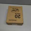 20sets Double Compartment Condiment Containers with Lids, snack box containers, Portion Cups Plastic perfect for to-go Sauce, Sampling, Dressing, Travel Snack