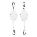 Amazon.com: Lythor Retractable Plant Hanger, Plant Hook Pulley with Stainless Steel Rope Reaching to a Length of 63 Inches and Carrying 44 Pounds, Easy for Hanging, Plant Watering or Bird Feeding (2, White) : Patio, Lawn & Garden