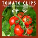 FANDAMEI 300 PCS Plant Support Clips, Plastic Garden Plant Ties, Tomato Clips Trellis for Tomato Cucumber Flower Squash Vine, 1” Inner Diameter for Climbing Plants