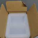 Citylife 1.3 QT 10 Pack Small Storage Bins Plastic Storage Container Stackable Box with Lids for Organizing, Clear White