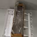 Over The Door Hooks Organizer, Coat Rack Over The Door Storage Hanger Towel Rack, Back of Door Storage Organizer for Bathroom,Bedroom,Kitchen,Office (White, 3-Tier)