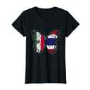 Mexico and Thailand Mix Butterfly Half Mexican Thai Roots T-Shirt, Size: M