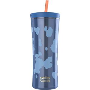 Contigo x Ally Love Shake & Go Tumbler, Autoclose Lid, Leak Proof, 20oz, Stellar Jay