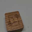 Roycraft Mr & Mrs Wedding Ring Box 3 Slot for Ceremony Engagement Birthday Ring Bearer Box Wooden Engrave Wedding Ring Box- Black Lining