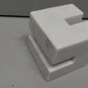 Creative Co-Op Contemporary Marble Cookbook Stand, White