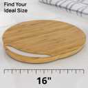 Ibyx Round Sliding Tray for Pressure Cooker & Air Fryer, Natural, 16 Inch