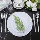 DaYammi 150 Pcs Silver Plastic Silverware, Silver Disposable Cutlery Heavy Duty Disposable Silverware Include: 50 Plastic Forks, 50 plastic Spoons and 50 Knives for Party Wedding