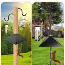 Metal Squirrel Baffle for 4x4 Wooden Pole, 19 Inch Metal Squirrel Deterrent Guards for Bird Feeders, Mount on Outside Wooden Pole, Squirrel Stopper to Deter Raccoons