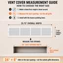 24''Wx6''H Duct Opening Steel Return Air Grille for Wall or Ceiling
