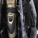 Dog Grooming Kit Clippers, Low Noise, Electric Quiet, Rechargeable, Cordless, Pet Hair Thick Coats Clippers Trimmers Set, Suitable for Dogs, Cats, and Other Pets (Gold)