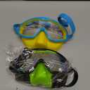 Freela 2 Pack Kids Swim Goggles for 3-12 with Nose Cover, 180 Wide View Anti-Fog UV Swimming Goggles for Toddler Boys Girls