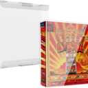 10 Pcs Clear Modern Game Cases for NEO GEO Cartridge, Scratch Resistant Plastic Case