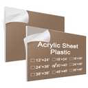 Roowest 2 Pcs 30 x 40 Inch, 1/4" Thick Clear Acrylic Sheet