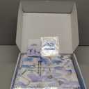 sunflower Extra Deep Pocket Queen Sheet Sets Fits 18"-24" in Deep Mattress -100% Cotton Queen Sheet Set, Blue Bloom Hotel Luxury Soft Breathable Sheet Sets for Queen Bed Deep Pocket