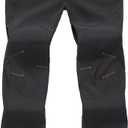 HYCOPROT Men's Snow Ski Waterproof Softshell Snowboard Pants Fleece Lined Winter Outdoor Windproof Warm Hiking Cargo Pants (38, Black)