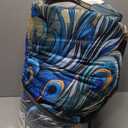 Blue Peacock Comforter Set Queen Size Bird and Floral Bedding Set Animal Feather Bedding Sets Victorian Style Flower Birds Comforters Soft Down Alternative Comforter Sets for All Season (Queen(90" x 90"))