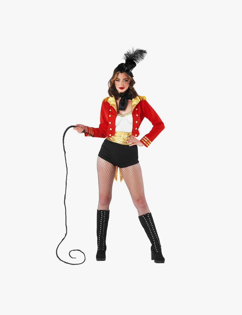fun shack Womens Circus Ringmaster Costume, Lion Tamer Outfit for Women, Ringmaster Dress for Themed Parties
Size M
