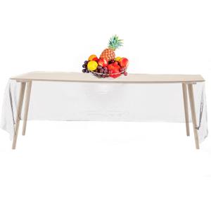 Premium 14 Pack Clear Plastic Table Cloths - Smooth Decorative Rectangular Table Cover - 54 x 108 in. for Parties, Weddings