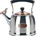 Tea Kettle Stainless Steel Teapot, Stainless Steel Teakettle for Stove Top with Heat Proof Ergonomic Handle 3.0 Quart (Silver)