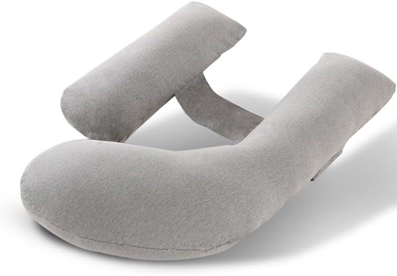 Pregnancy Pillow Maternity Pillow for Side Sleeping Soft Pregnancy Body Pillow for Pregnant Women, Maternity Pillow with Detachable and Adjustable Pillow Cover