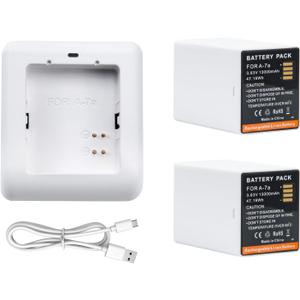 2-Pack XL Extended Batteries Compatible with Arlo Pro 4 XL Arlo Go 2 VMA5410 and for Arlo Ultra, Ultra 2, Pro 3 and Pro 4 That Using XL Extended Battery and Housing, Upgraded 13000mAh with Charger