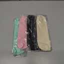 4 Pcs Slim PU Leather Makeup Pouches for Purse, 7.9x2.6 Inch Portable Small Cosmetic Organizers with Zipper, Travel-Size Lipstick & Tampon Holders for Women (Beige, Pink, Green, Black)