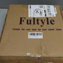 Fultyle Round Side Table, Small Drink Table for Small Spaces, Modern Accent End Table Nightstand with Solid Wood Leg for Living Room, Bedroom, Corners, and Office (Black)