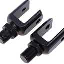 Possbay Shock Absorber U-type Adapters 2Pcs Possbay Motorcycle Clevis Head U-type End Universal for Quad Motorcycle Motor Bike Black