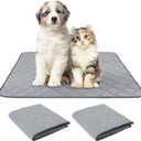 PatiencET Washable Pee Pads for Dogs 18'' x 24" Reusable Pee Pads for Dogs 2 Pack Puppy Pads Potty Pee Pads with Waterproof Bottom for Pet Training, Whelping and Incontinence