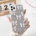 NITITOP Compatible with iPhone 11 Pro Max Case Mirror Cute Silk Ribbon Bow Knot Pattern for Girls Women Bowknot Ultra Slim with Bumper Protector Soft TPU Silver Protective Cover - White