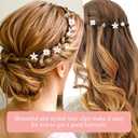 32pcs Mini Flower Hair Clips, White Pearl Hair Clips, Wedding Hair Barrettes, Cute Rhinestone Hairpins, Bridal Hair Accessories for Girls Women(4Styles)