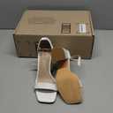 IDIFU IN3 Chunky Block Heels Wedding Party Dress Heeled Sandals, Size 9