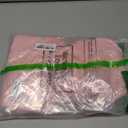 Sumind 4 Pack Christmas Stocking Pack Bulk 18'' Large Family Knitted Xmas Stocking with Name Tags Set, Holiday Fireplace Decoration (Pink)