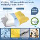 Cervical Neck Pillow for Pain Relief - Ergonomic Pillow Side Sleeper Pillow for Sleeping, Orthopedic Memory Foam Pillow for Neck Support, Contour Cervical Pillow Bed Pillow for Back Stomach Sleepers