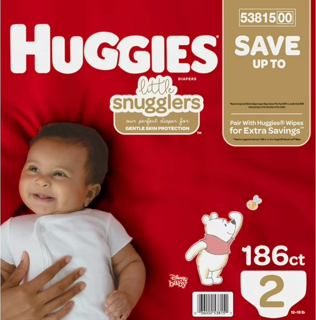Huggies Little Snugglers Diapers Size 2 - 186 ct. ( 12 - 18 lbs.)