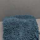 Yimobra Original Luxury Chenille Bath Mat, 44.1 x 24 Inches, Soft Shaggy and Comfortable, Large Size, Super Absorbent and Thick, Non-Slip, Machine Washable, Perfect for Bathroom, Teal Blue