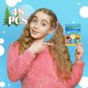 Hungdao 48 Pcs Bible Mini Activity Books for Kids, Mini Fun and Games, Challenging Activities Include Mazes, Word Search, Word Scramble and More Bulk Gifts for Kids Party Classroom