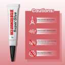 HOSAILY 6g Semi Solid Nail Glue No Need for UV Lamp, Newly Upgraded Quick Drying Super Strong UV-Free Glue for Fake Acrylic Press Ons, Long Lasting Sturdy Gentle on Nails