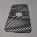 Silicone Sink Protectors for Kitchen Sink with Rear Drain - 26"x 14" Kitchen Protector Accessory, Non-Slip Heat Resistant Grid Mat for Bottom of Farmhous Peorcelain Stainless Steel(Rear Hole) (Gray(1 Pack))