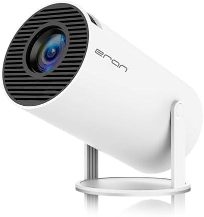 Mini Projector, HY300 PRO Portable Projector, Support 4K 1080P with Dual-Band WIFI6 5G Wireless 5.2 Bluetooth Android 13, 180° Rotatable, Auto Keystone Correction, 35"-130" Screen Video Projector