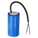 PATIKIL CD60 Run Capacitor, 200uF 250VAC 50/60Hz Motor Starting Capacitor with 2 Wires for Air Compressor Motor Starts Running