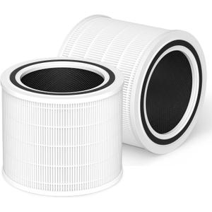 Core 200S Replacement Filter Compatible with LEVOIT Core 200S and Core 200S-P Smart WiFi Air Purifier, 3-in-1 Grade Main Filter, Core 200S-RF, White, 2 Pack
