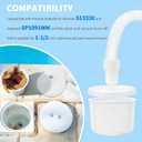 SP1106 Pool Skimmer Vac Plate with 1-1/2" Vacuum Hose Cuff Kit, Compatible with Hayward SP1082 SP1084 SP1075 SP1085 SP1091WM & Pentair 513330 In Ground Pool Skimmer Basket Vacuum Adapter Parts