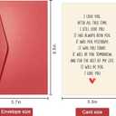 SuperShunhu Sweet Valentines Card for Men Woman, Love Poem Card for Boyfriend Girlfriend, Heartfelt Anniversary Card for Husband Wife, Valentine's Day/Anniversary Card for Lover