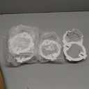 8 Pcs Round Electrical Box Extender 4.35 x 1.5 Inches Etl Listed Plastic Ceiling Outlet Light Box Extender for 3.5 Inch 4 Inch Round or Octagonal Electrical Boxes, White