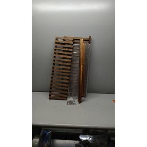 Indoor Plant Stand for Multiple Plants 2 Tier Wood Corner Plant Shelf Rack with Planter Hanger Outdoor Flower Pot Stand Holder for Yard Patio Garden Balcony Porch Living Room ( Rustic X-Cross)