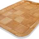Crestware CWT1319 Woven Wood Rectangle Tray, 13 by 19", Brown