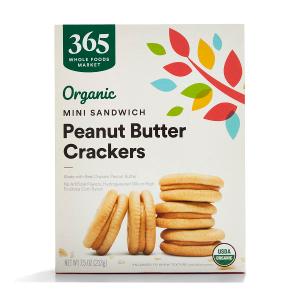 365 by Whole Foods Market, Organic Peanut Butter Mini Sandwich Crackers, 7.5 Ounce (EXP 09/26/26)